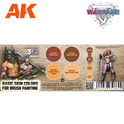 Wargame Color Set Basic Skin Colors (4x17ml)