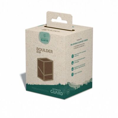 Ultimate Guard Return To Earth Boulder Deck Case 100+ Standardgr&ouml;&szlig;e Braun