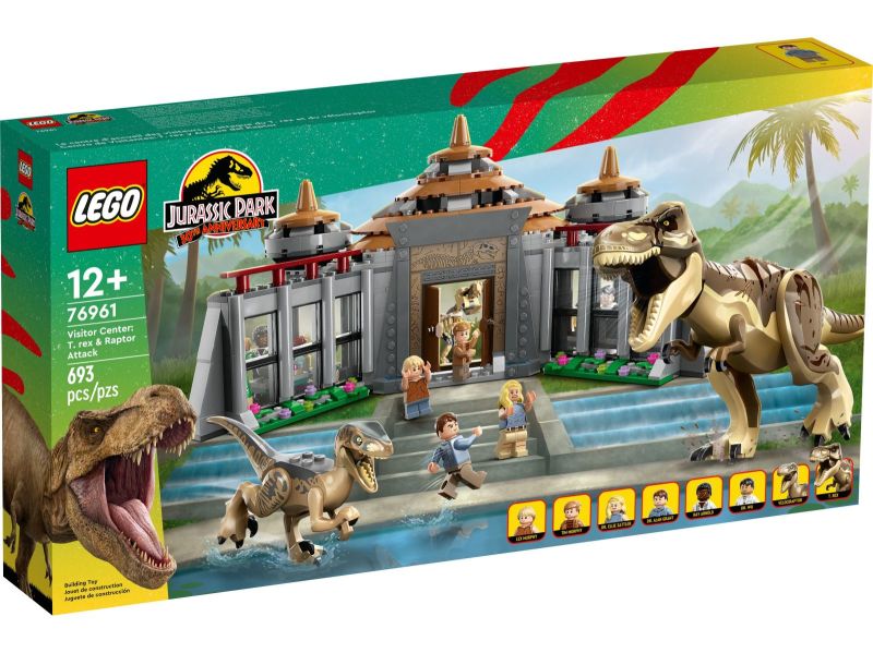 LEGO Jurassic World - 76961 Angriff des T. rex und des Raptors aufs Besucherzentrum Verpackung Front
