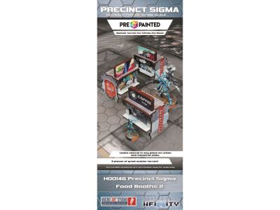 Precinct Sigma Food Booths Set 2 Prepainted Verpackung