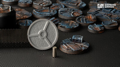 Spaceship Corridor Bases Round 40mm (x5)
