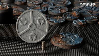 Spaceship Corridor Bases Round 50mm (x3)