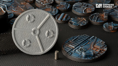 Spaceship Corridor Bases Round 60mm (x2)