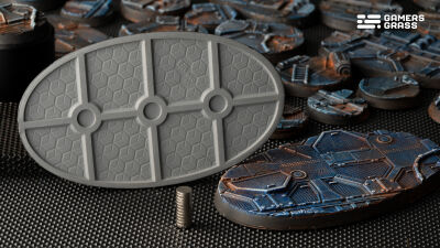 Spaceship Corridor Bases Oval 90mm (x2)