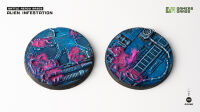 Alien Infestation Bases Round 60mm (x2)