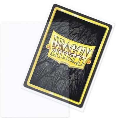 Dragon Shield Standard size Outer Sleeves - Matte Clear (100 Sleeves)