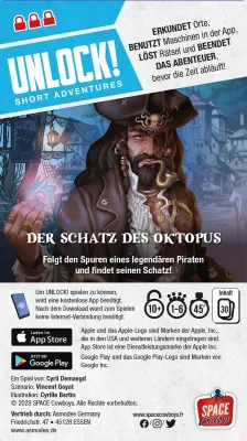 Unlock! Short Adventures: Der Schatz des Oktopus Verpackung Vorderseite
