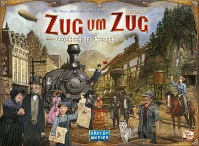 Zug um Zug Legacy - Legenden des Westens Verpackung...