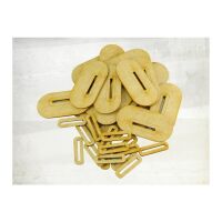 25mm x 50mm Flat Cavalry Bases (1,5mm HDF) 20x
