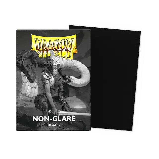 Dragon Shield Dual Matte Sleeves: NonGlare Black (100 Sleeves)