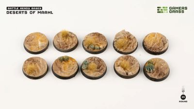 Deserts of Maahl Round 25mm (x10)