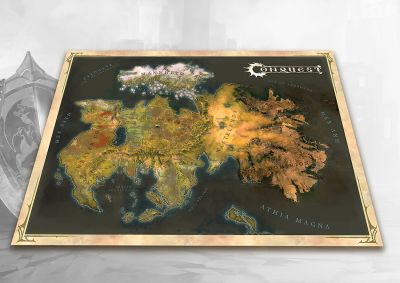 Conquest Cloth Map of Alektria, the first continent of...