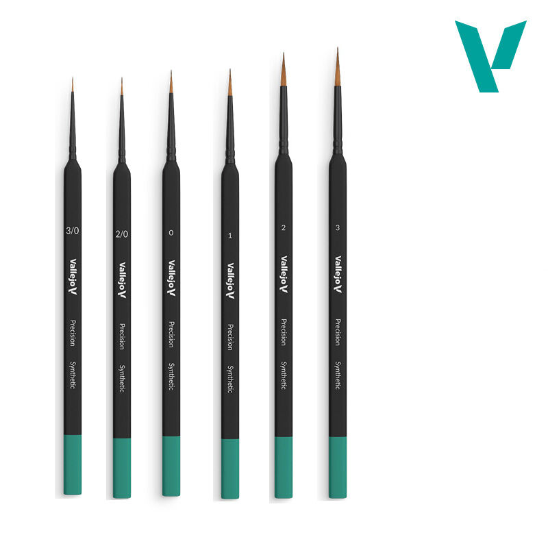 Round Synthetic Brush Triangular Handle No.1 - Precision