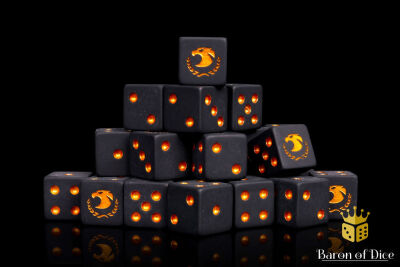 Golden Eagle 16mm Würfel (25) eckig