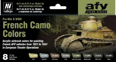 French Camo Colors Pre-War & WWII (8x18ml)