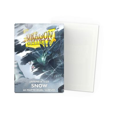 Dragon Shield Dual Matte Japanese Size Sleeves - Snow (60...