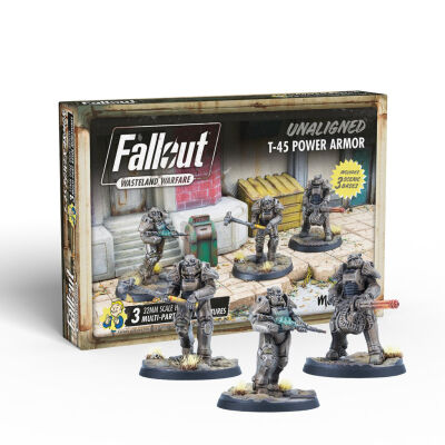 Fallout: Wasteland Warfare - Unaligned: T-45 Power Armour Inhalt