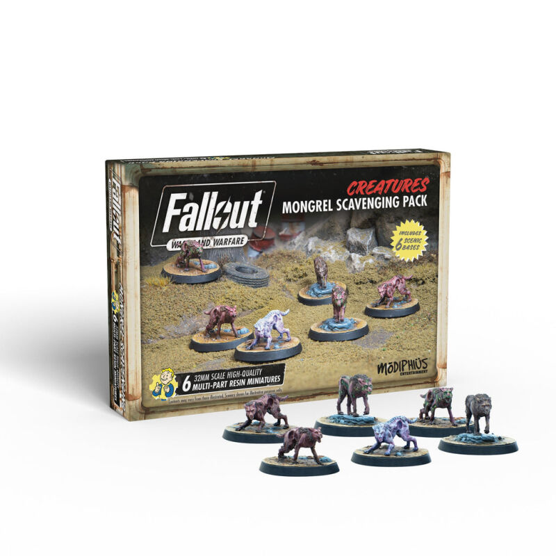 Fallout: Wasteland Warfare - Creatures: Mongrel Scavenging Pack Verpackung
