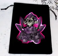 Premium Black Dice Bag: Space Bugs
