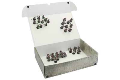 Full-size XL Box mit zwei Magnetplatten f&uuml;r magnetisierte Miniaturen