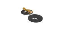Magnetfoliensticker f&uuml;r 40mm Rund Hohlb&ouml;denbases mit Slots f&uuml;r Pins