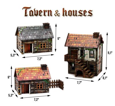 Constructions Set - Tavern and Houses &Uuml;bersicht und Ma&szlig;e