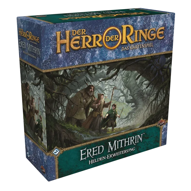Der Herr der Ringe: Das Kartenspiel – Ered Mithrin (Helden-Erweiterung) Verpackung Vorderseite