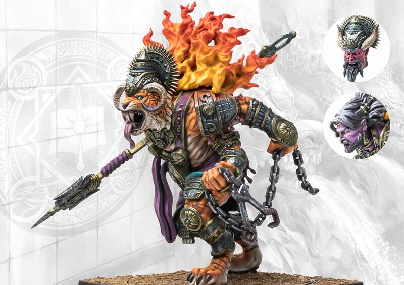 Rakshasa Ravanar (mit Hindu-Waffe)