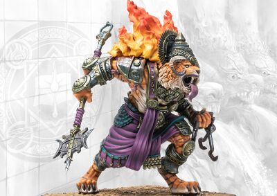 Rakshasa Ravanar (mit Hindu-Waffe)