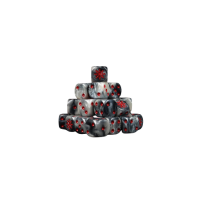 Chaos Demon Red Star 16mm W&uuml;rfel - Abgerundet (25)