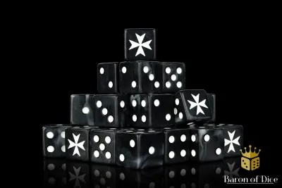 Knight Templars 12mm Würfel - Eckig (25)