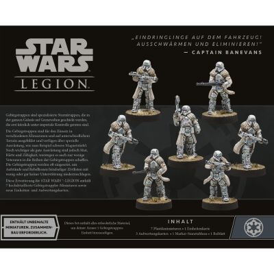 Star Wars: Legion &ndash; Gebirgstruppen Verpackung R&uuml;ckseite