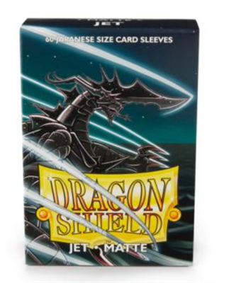 Dragon Shield Matte Japanese Size Sleeves - Jet (60 Sleeves)