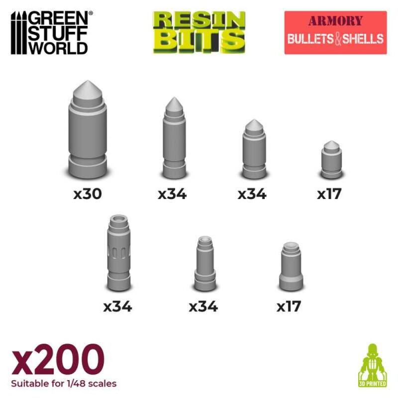200x Resin Bullets and Shells