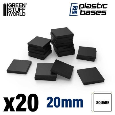 Plastic Bases - Square (20x20mm)