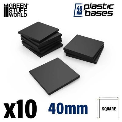 Plastic Bases - Square (40x40mm)
