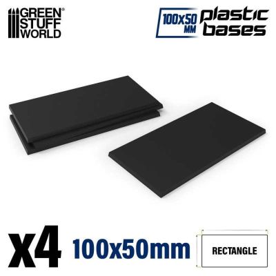 Plastic Bases - Rectangular (100x50mm)