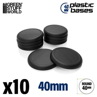 Plastic Bases - Round Lip (40mm)
