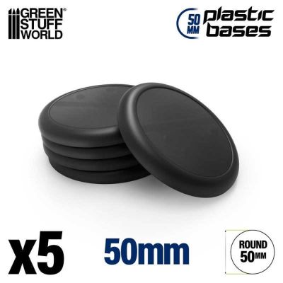 Plastic Bases - Round Lip (50mm)