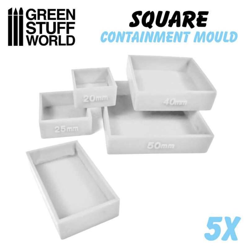 Containment Molds for Square Bases