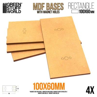 MDF Bases - Rectangle 100x60mm