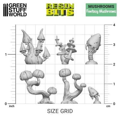 3D - Printed Set - Fantasy Mushrooms