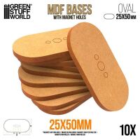 MDF Bases - Oval 25x50mm