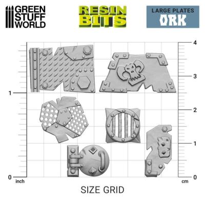 3D - Printed Set - Large Ork plates