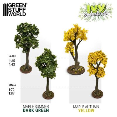 Ivy Foliage - Dark Green Maple - Large