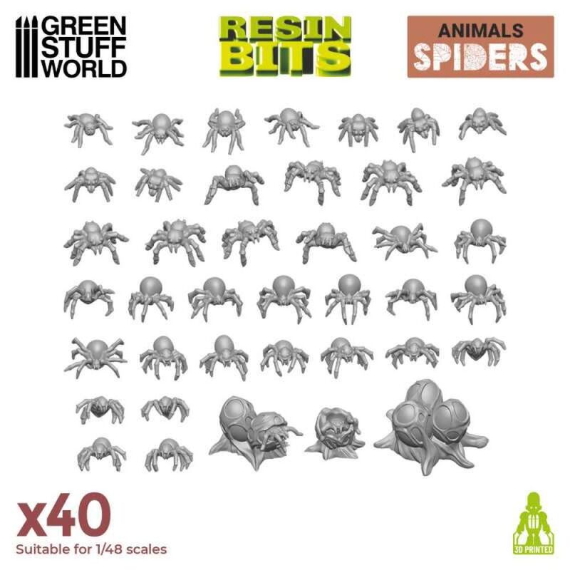 3D - Printed Set - Small Spiders