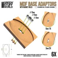MDF Base Adapter - Oval 35x60mm to Square 40x60mm