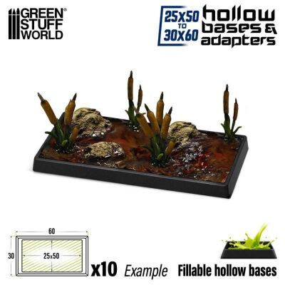 Plastic Base Adapter - 25x50mm to 30x60mm