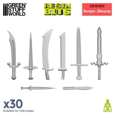 3D - Printed Set - Swords & Daggers