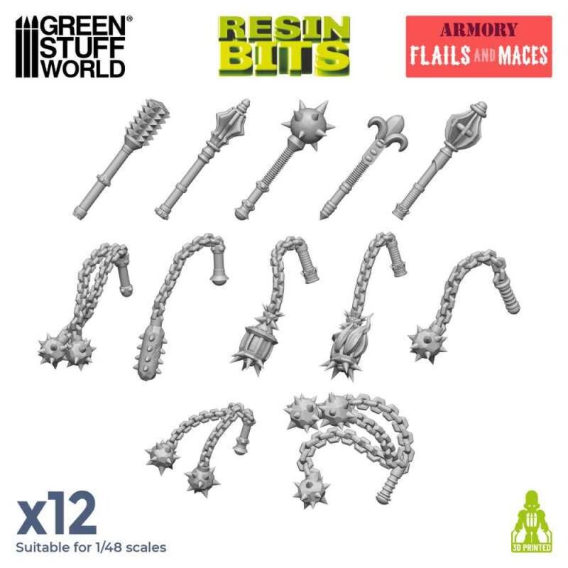 3D - Printed Set - Flails and Maces